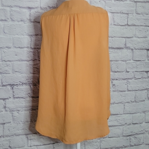 Carmen Marc Valvo Medium Zipper Neck  Tunic Blouse - Picture 4 of 6